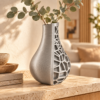 Vase Sculpta Duo Argent - THFVase Sculpta Duo Argent - THF