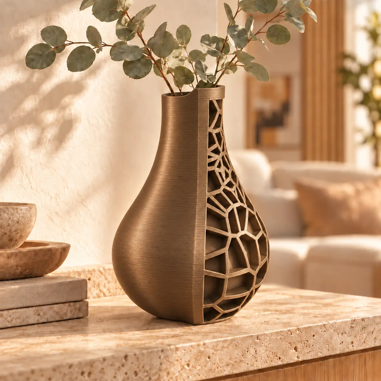 Vase Sculpta Duo Bronze - THF